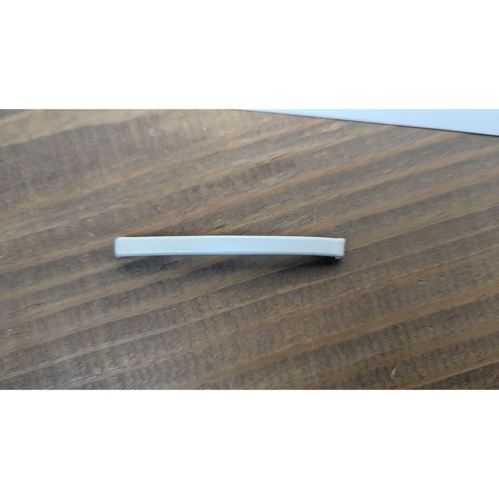 Vintage Goody 3" White Metal Slim Stay Tight Barrette Hair Clip Made in USA
